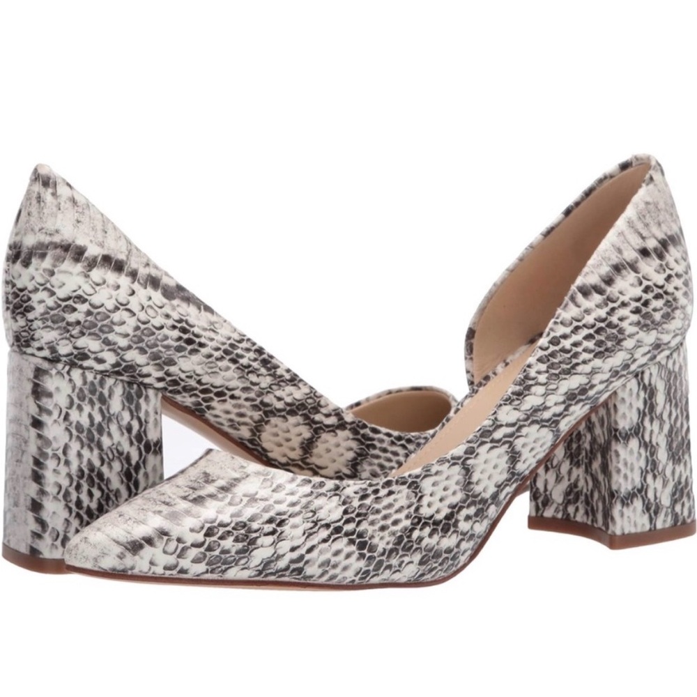 Marc Fisher Snakeskin Block Heel